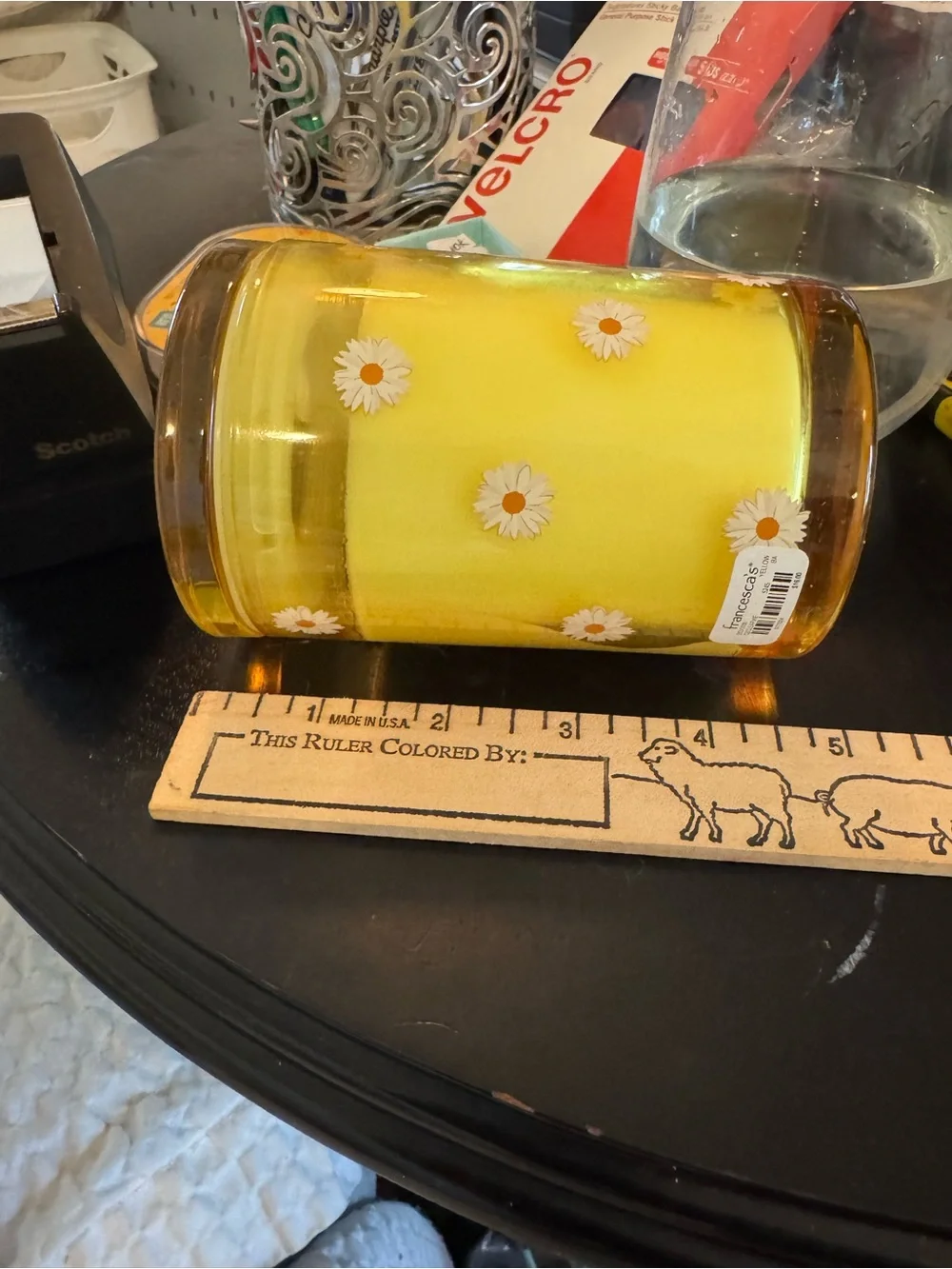 DW Home Daisy & Chamomile Scented Candle - Yellow Francesca
